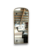 Miroir mural antique doré 62x4x124cm