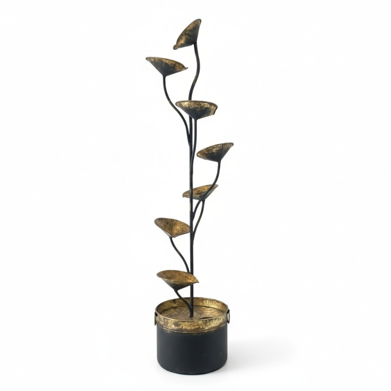 Grande fontaine à feuilles 32x32x124cm