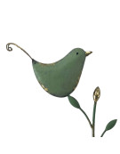Tuteur déco oiseau fleur 38x4x101cm