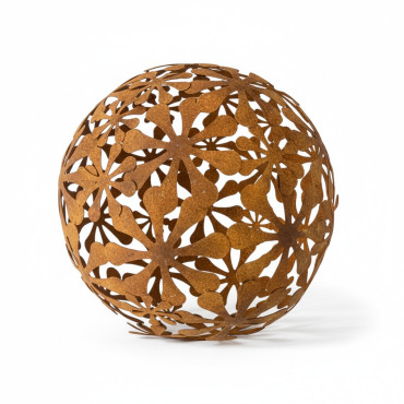Boule décorative fleurs 44x44x44cm