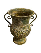 Vase jardin patiné 24x19x28cm