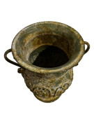 Vase jardin patiné 24x19x28cm