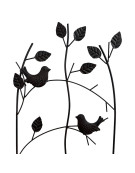 Treillage oiseaux bienvenue