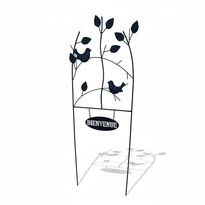 Treillage oiseaux bienvenue