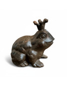 Figurine grenouille en fonte 11x13x13cm