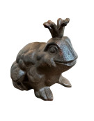 Figurine grenouille en fonte 11x13x13cm