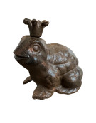 Figurine grenouille en fonte 11x13x13cm