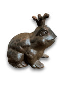 Figurine grenouille en fonte 11x13x13cm