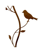 Pluviomètre oiseaux 18x6x100cm