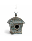 Nichoir oiseaux à suspendre 19x19x58cm