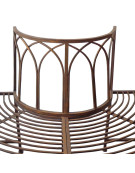 Banc demi cercle en fer 139x70x83cm
