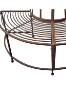 Banc demi cercle en fer 139x70x83cm