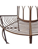Banc demi cercle en fer 139x70x83cm