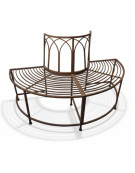 Banc demi cercle en fer 139x70x83cm