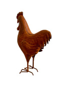 Statuette coq fer 14x7x21cm