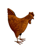 Poule décorative 17x7x20cm