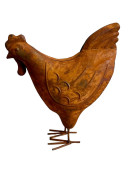 Poule décorative 17x7x20cm