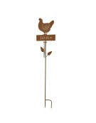 Tuteur poule à planter 22x6x110cm