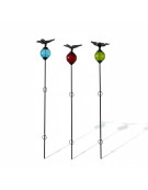 Ensemble 3 tuteurs boule papillon 8x135cm