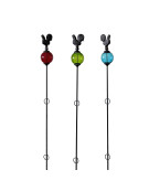 Ensemble 3 tuteurs boule poule 8Xx135cm