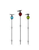 Ensemble 3 tuteurs boule libellule 8x135cm