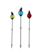 Ensemble 3 tuteurs boule grenouille 10x137cm