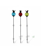Ensemble 3 tuteurs boule oiseau 10x137cm