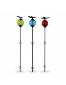 Ensemble 3 tuteurs boule papillon 10x137cm