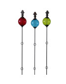 Ensemble 3 tuteurs boule pomme de pain 12x140cm