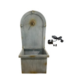 Fontaine murale jardin 40x32x90cm