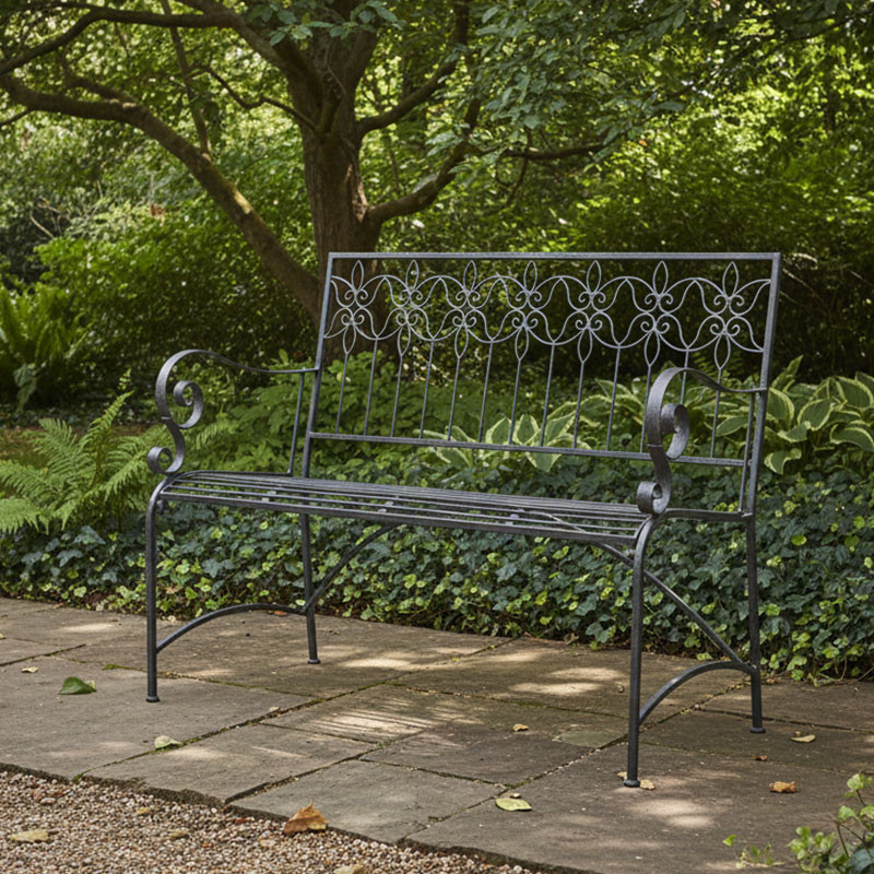 Banc fer plein 114x46x91 cm
