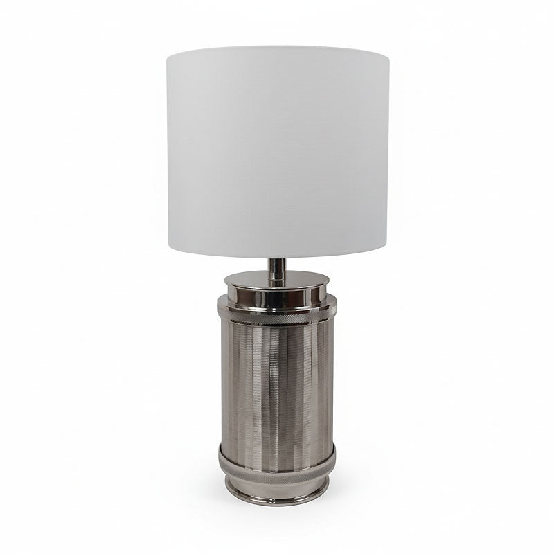 Lampe à poser argent blanc 30x30x85cm