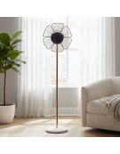 Lampe fleur sur pieds