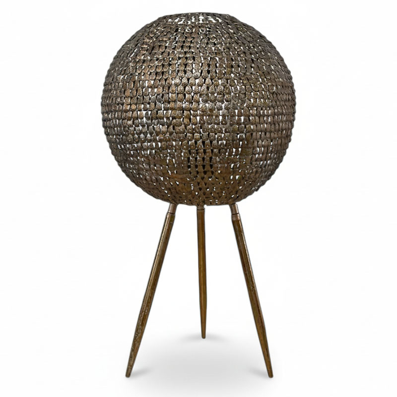 Lampe rayonnement doré sur pied 31x31x33cm