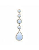 Miroir goutte doré 16x2x73cm