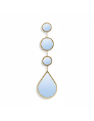 Miroir doré goutte 16x2x61cm