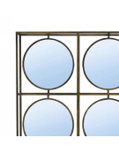 Cadre 9 miroirs doré 77x8x77cm