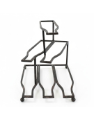 Range bouteilles en fer 26x39x28cm