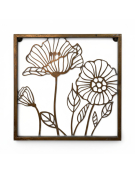 Décoration murale floral 32x29x33cm