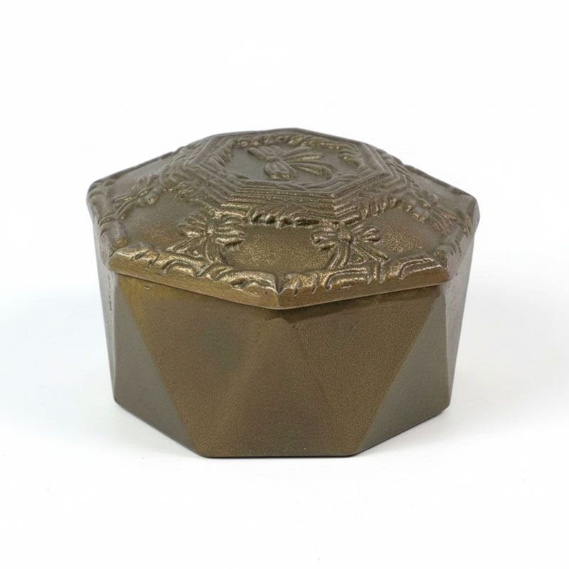 Boîte Lisa doré 14x14x14cm