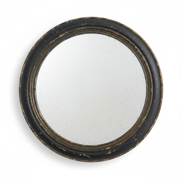 Miroir rond noir 60x60x2cm