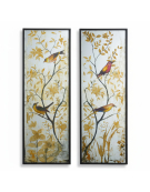 Miroir avec oiseaux