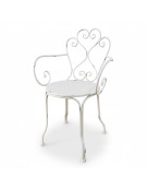 Chaise de jardin bohème en fer 59x51x89cm