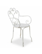 Chaise de jardin bohème en fer 59x51x89cm