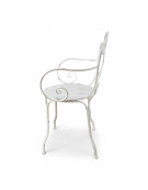 Chaise de jardin bohème en fer 59x51x89cm