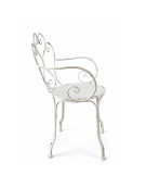Chaise de jardin bohème en fer 59x51x89cm