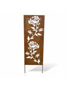 Treillage jardin roses