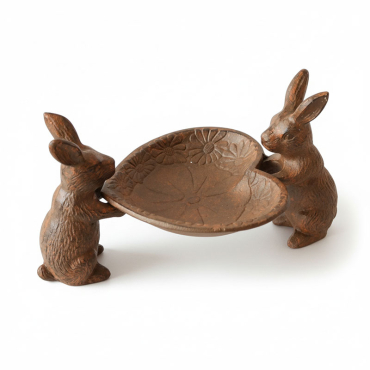 Mangeoire cœur support lapin 28x15x15cm