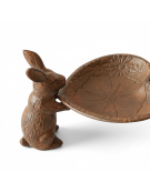 Mangeoire cœur support lapin 28x15x15cm