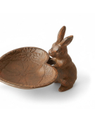 Mangeoire cœur support lapin 28x15x15cm